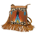 OHA116 purse women bag Leather Wool Upcycled western Hair-on OHLAY handbag HOBO OH Genuine