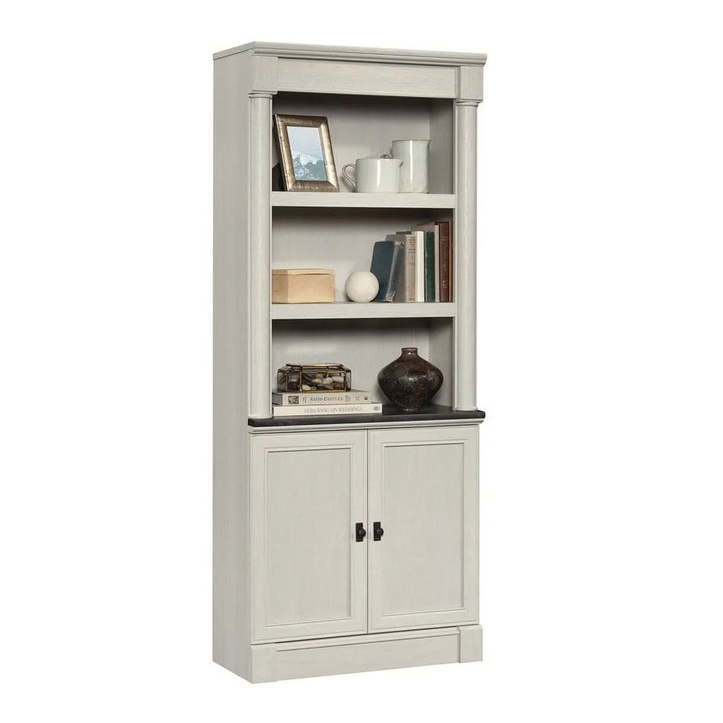 Library Bookcase Bookcase, Glacier Palladia 5-Shelf Finish Oak Sauder