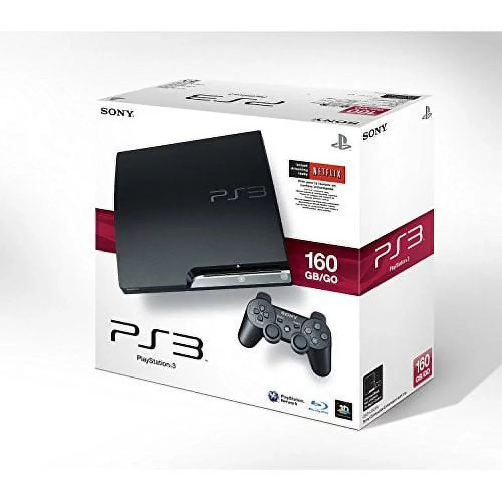 Sony 160GB PlayStation Console Restored (Refurbished) PS3 Slim