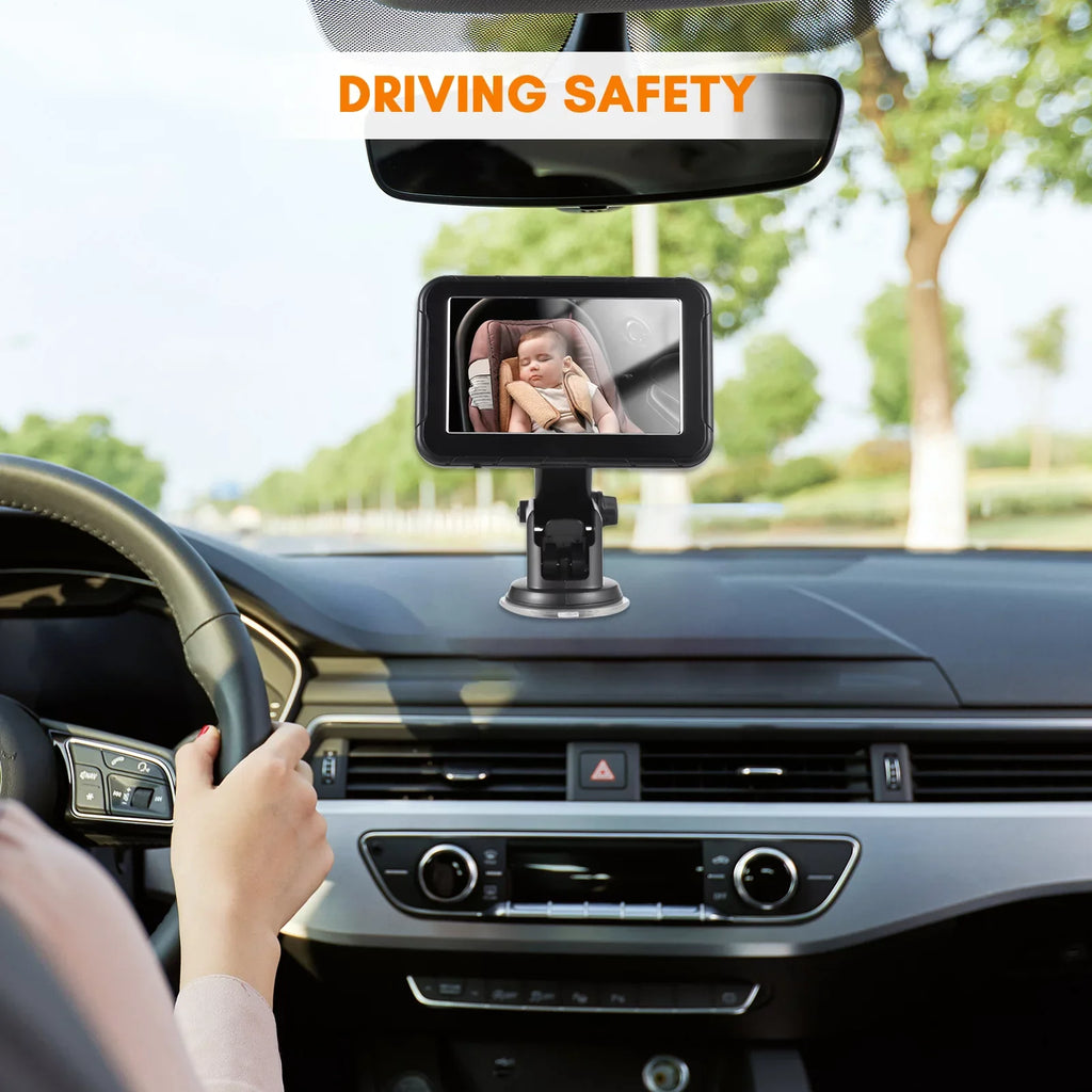 Vision Mirror View Monitor Baby Seat Seat Mirror Baby Display Display 5 Car Baby Inch Car Seat Car Seat View Rear Invigilator,Camera Car Camera Wide 5 Wide Dazzduo 150° Monitor 150° Baby 5 Inch