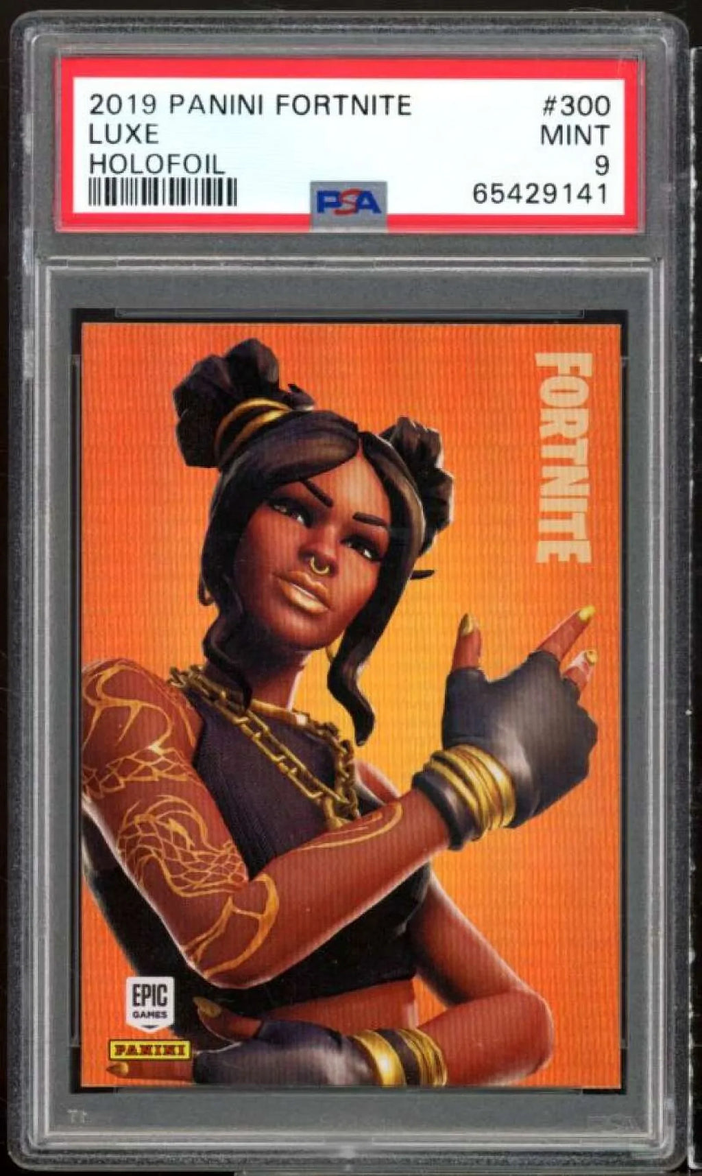 USA PSA 2019 Holofoil Panini Card Fortnite 9 Luxe #300