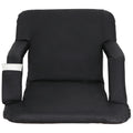 Seat Chair Black for Seat Reclining Folding Portable Stadium 6 Bleachers, HomGarden Waterproof,