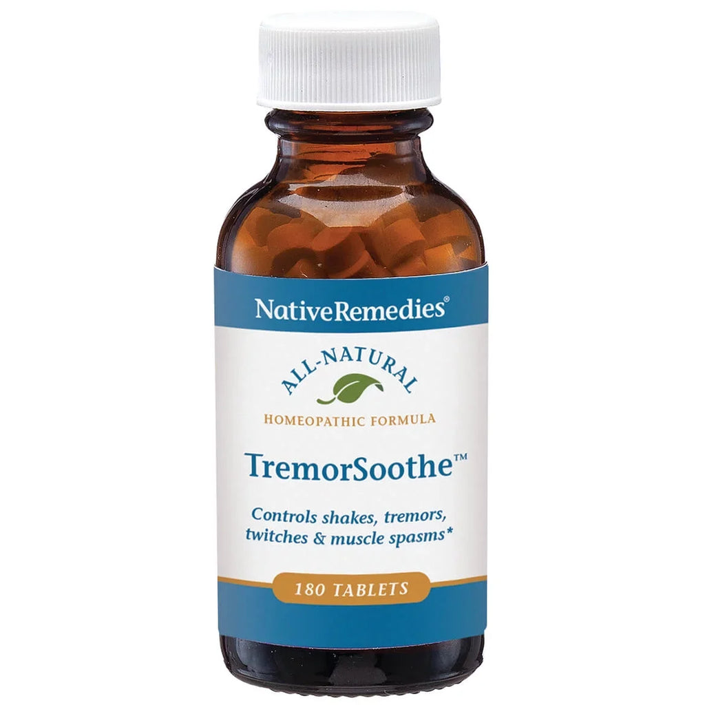TremorSoothe NativeRemedies Tremors, Twitches - Formula Tablets Shakes, to Muscle Temporarily Control and Spasms Natural Homeopathic -180