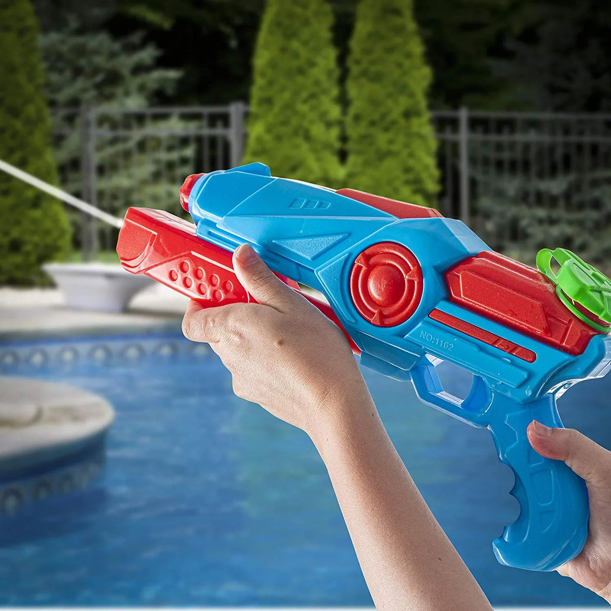 Water Blaster Red 4 Girls Pack Boys Plastic Guns, Prextex and Shooter Squirt
