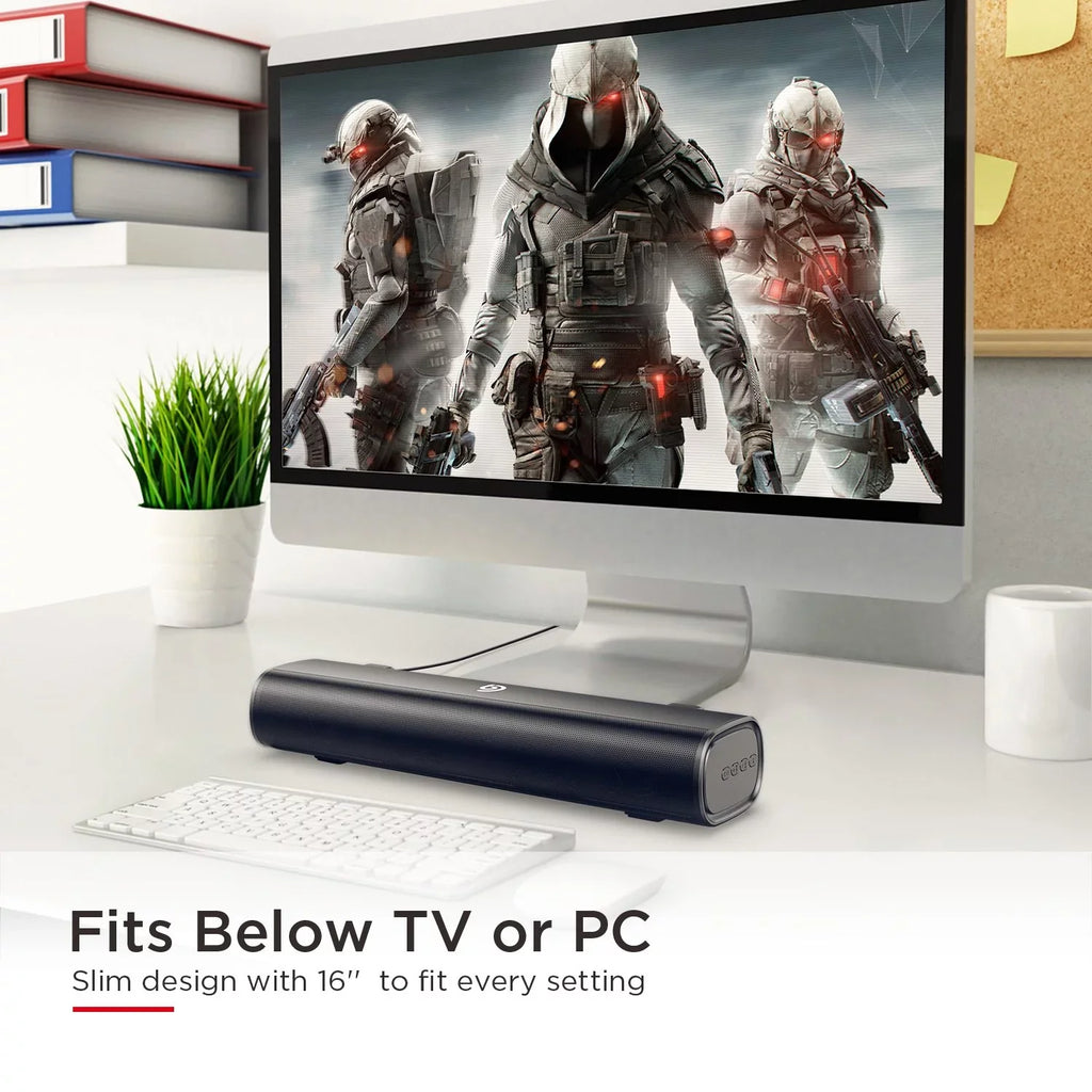 Bomaker 2.0 Speaker, Sound TV, Computer Surround Sound SoundBars For TV 105dB, 5.0 16-Inch Bluetooth 3D Wireless bar,