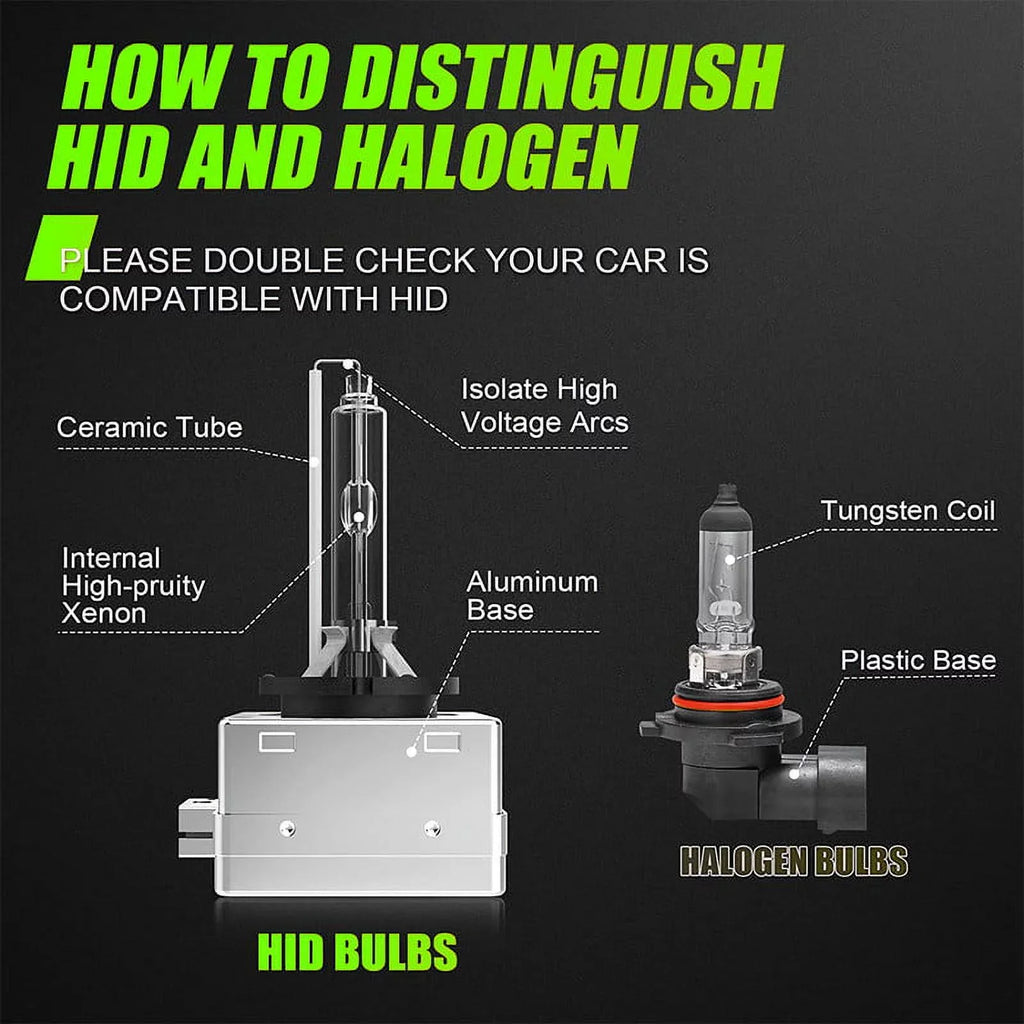 For 2013-2015 Bulbs High/Low 2016 HID Beam 2018 2017 Enclave Headlight 2pc D3S Xenon Buick