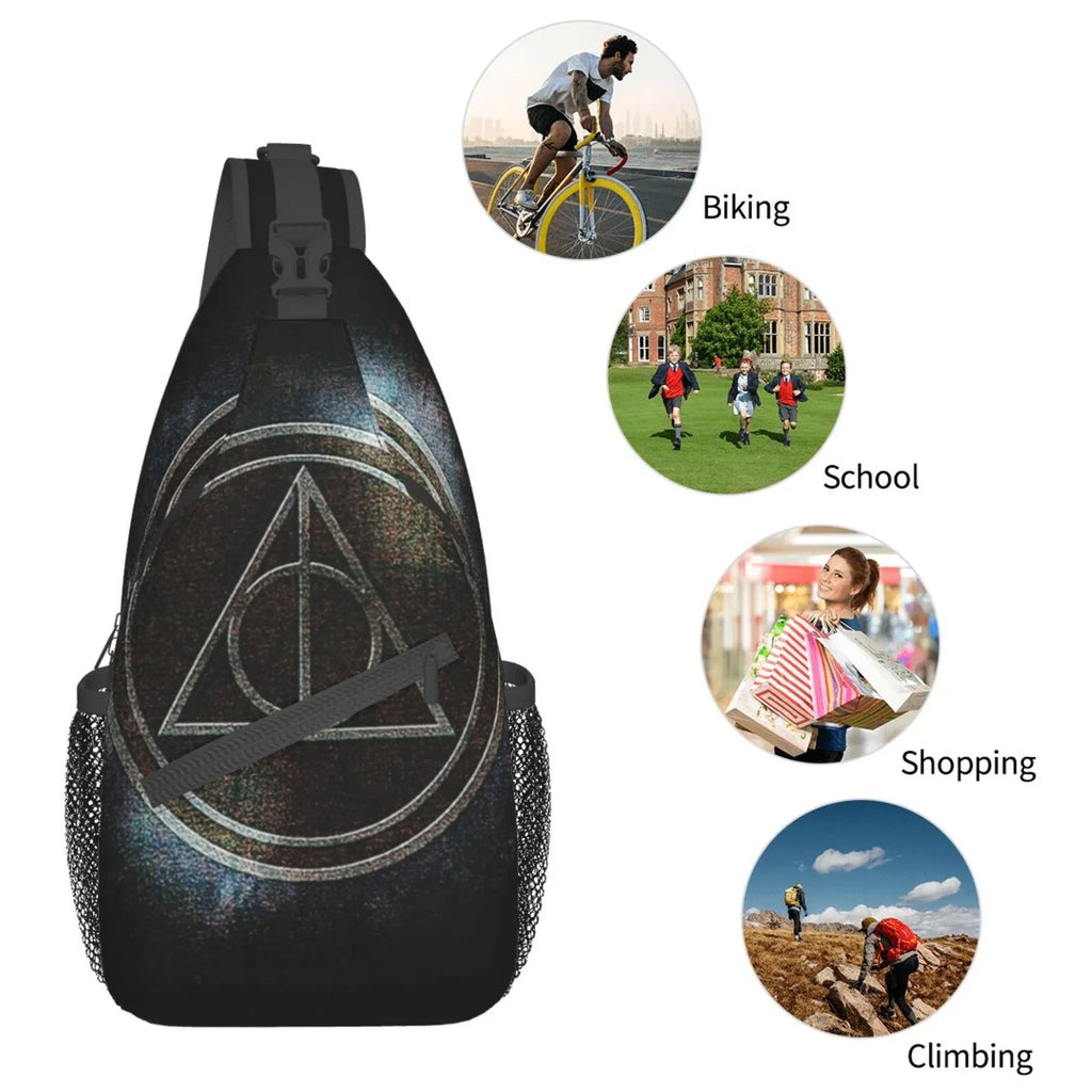 Teen Harry Sling Travel Backpack Chest Men Daypack Bag Adults Crossbody Women Bags Diagonally For Hallows Potter Deathly