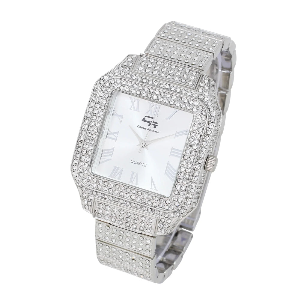 Glamour Crystal blinged-Out Classic-SLV) to Women's Luxury True (L0513LA Beauty Timeless Watch, Testament a Out Diamonds Iced and