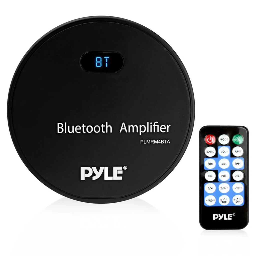 Gauge Bundle: 120W USB Bluetooth Receiver 21-29' 6.5'' Combo Style Pyle Bundle Amp Pontoon Speaker Wiring Antenna 4-Channel x Kit, Wire, 4 Audio Marine Marine White Boat w/ Radio Speakers, with AUX