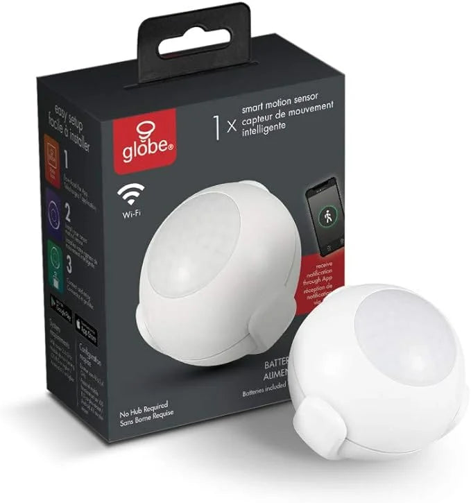Required, Operated, Battery Hub No Motion Smart White,50026 Wi-Fi Detector,