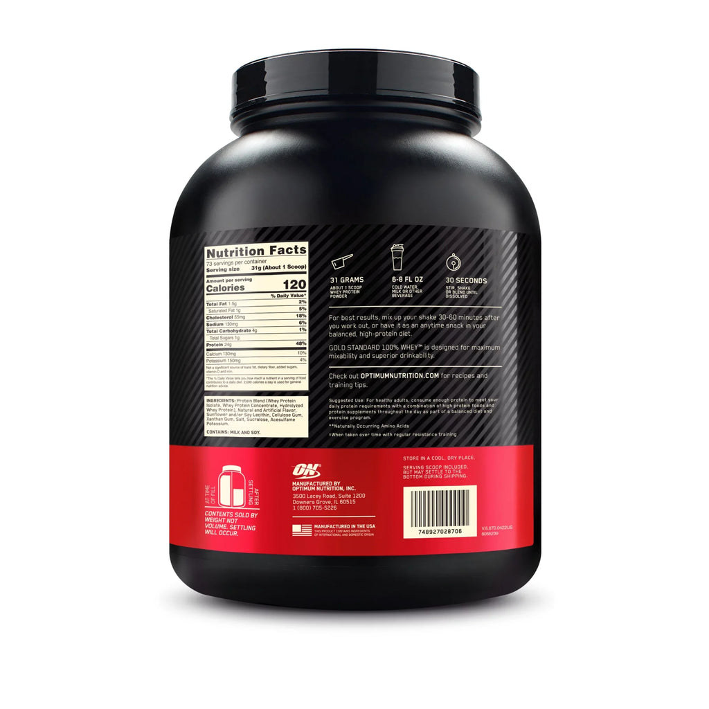 Gold Vanilla Standard Powder, Whey Protein Servings 100% lb, Cream, Nutrition, 73 Optimum Ice 5