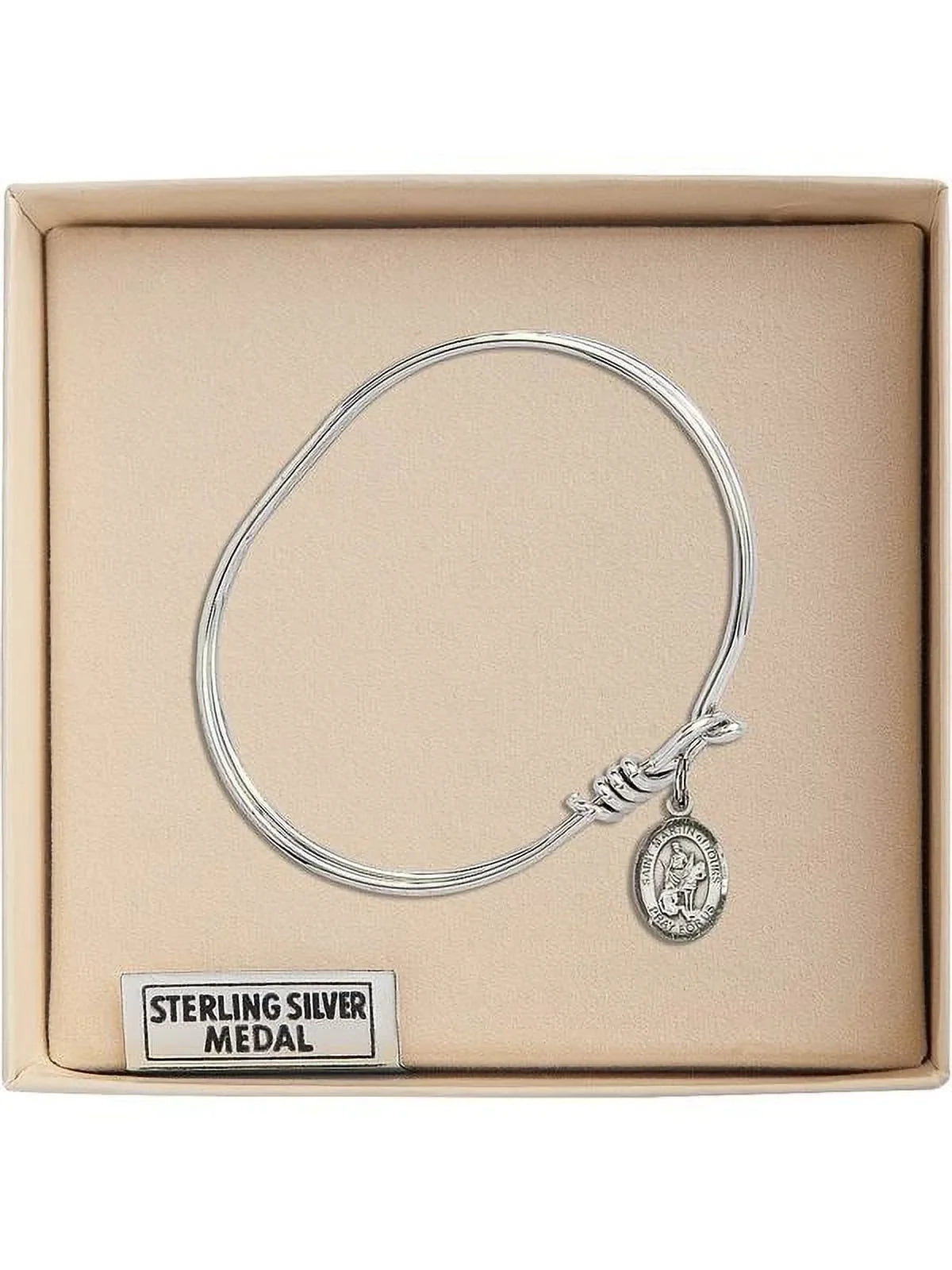 Eye Oval w/ of 3/4 5 Bracelet Hook Tours inch Silver in St. Bangle Sterling Martin