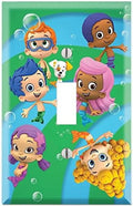 Toggle Bubble Switch - Guppies Plate Cover Single Wall Wallplate Decor