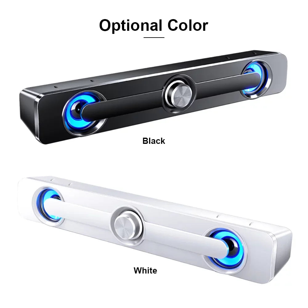 Laptop PC USB Computer Bass Carevas Tablet Speaker Surround Sound MP3 Phone for Wired Box Powerful Subwoofer Stereo Bar V-111 Speaker MP4