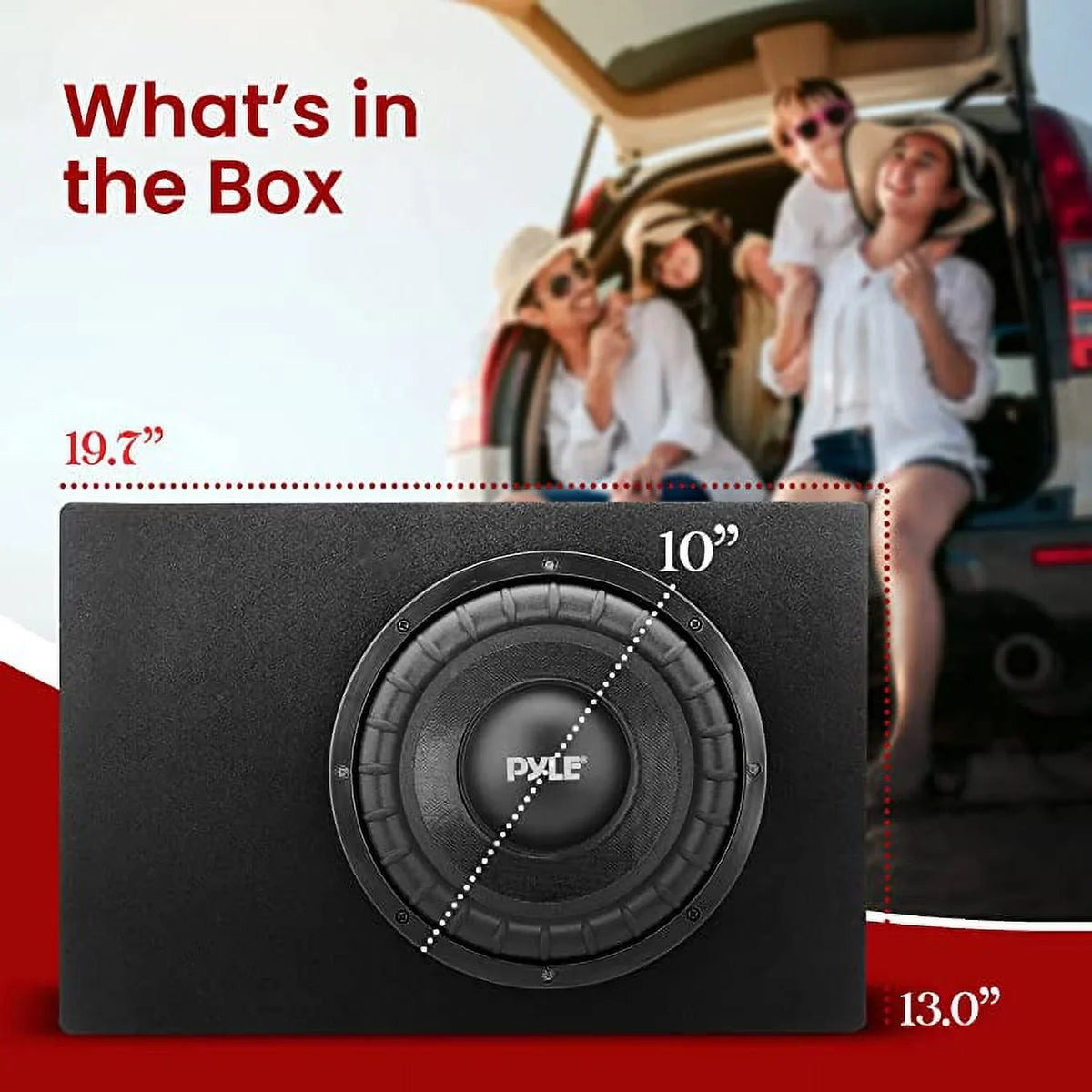 Box Non-Pressed Slim Pyle System Cone 10-inch Paper a High Watts Woofers Subwoofer Powered 500 with