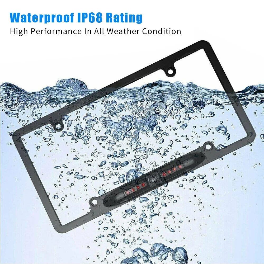 Reverse Aid License Frame Vision Night - Camera Plate Parking