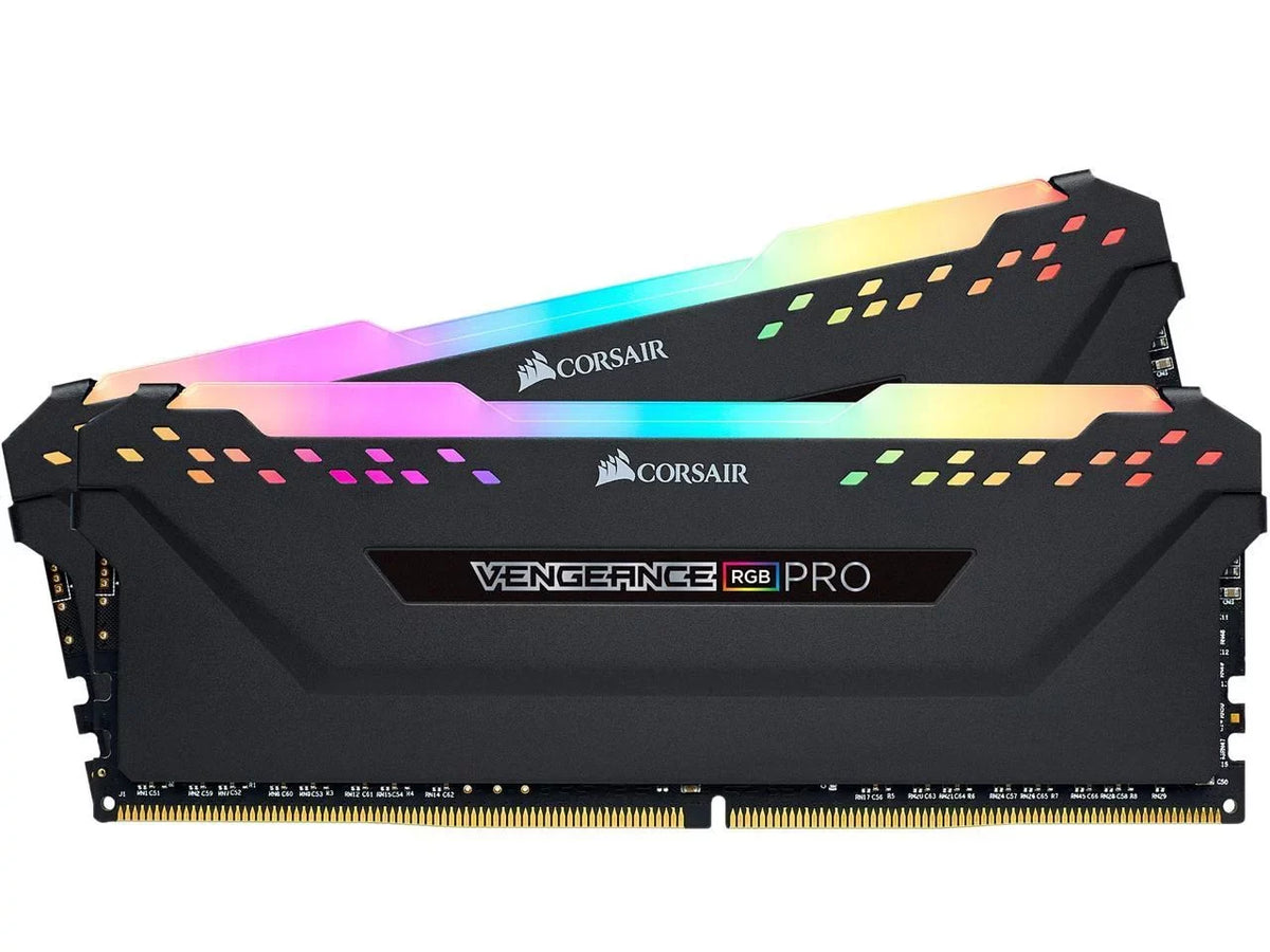 Vengeance PRO RGB 3200MHz C16 Memory 16GB DDR4 Desktop (2x8GB) Black Corsair LED -