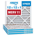 11 Filter, 4 Pleated MERV AC Air Furnace Air 12x12x1 Aerostar Filter, Pack