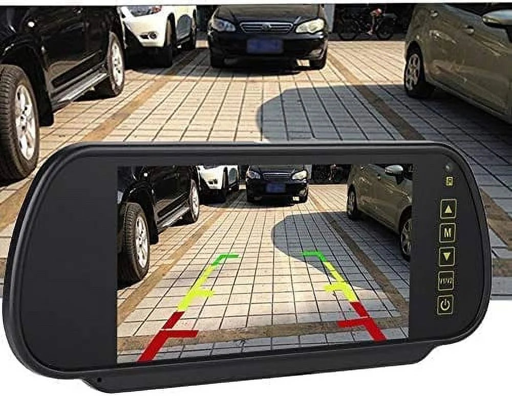 View Vehicle LCD 7 for Mirror Parking Car Bileeko Inch Rear Screen Monitor