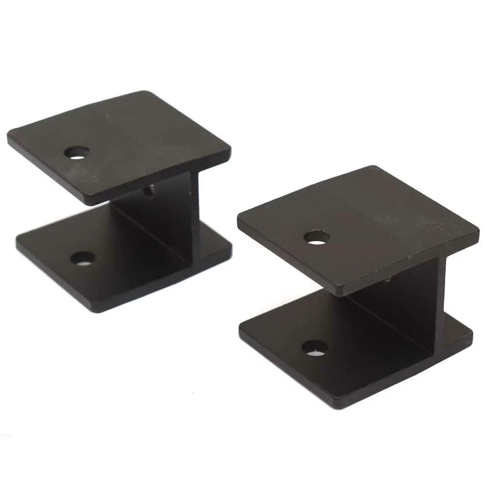Aluminum Misty H-Brackets 99-001523B Black (Pair) Harbor | Boat Bimini