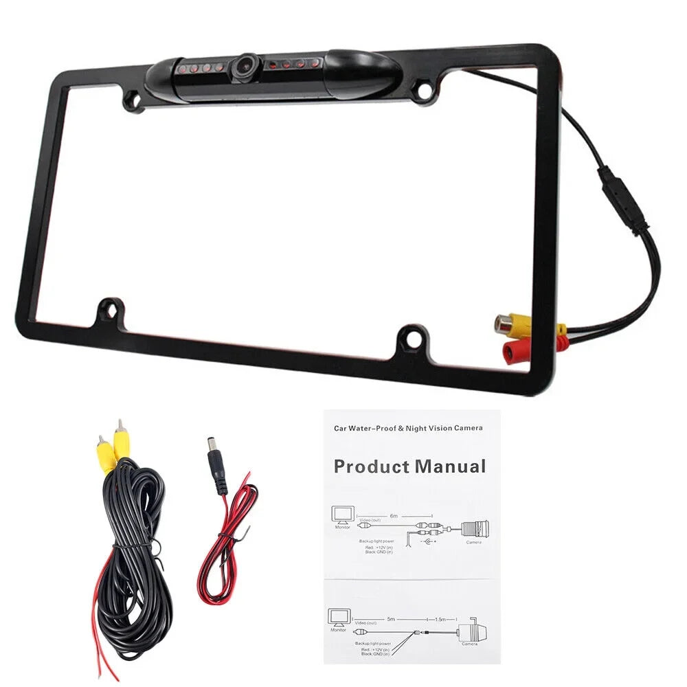 Reverse Aid License Frame Vision Night - Camera Plate Parking