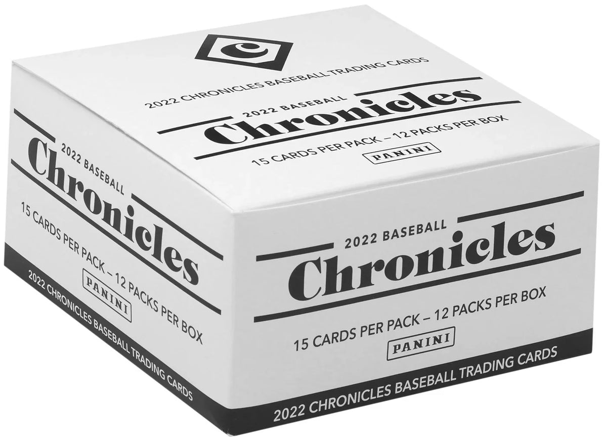 Panini Trading Chronicles Packs) Box (12 MLB PACK FAT Card Baseball 2022