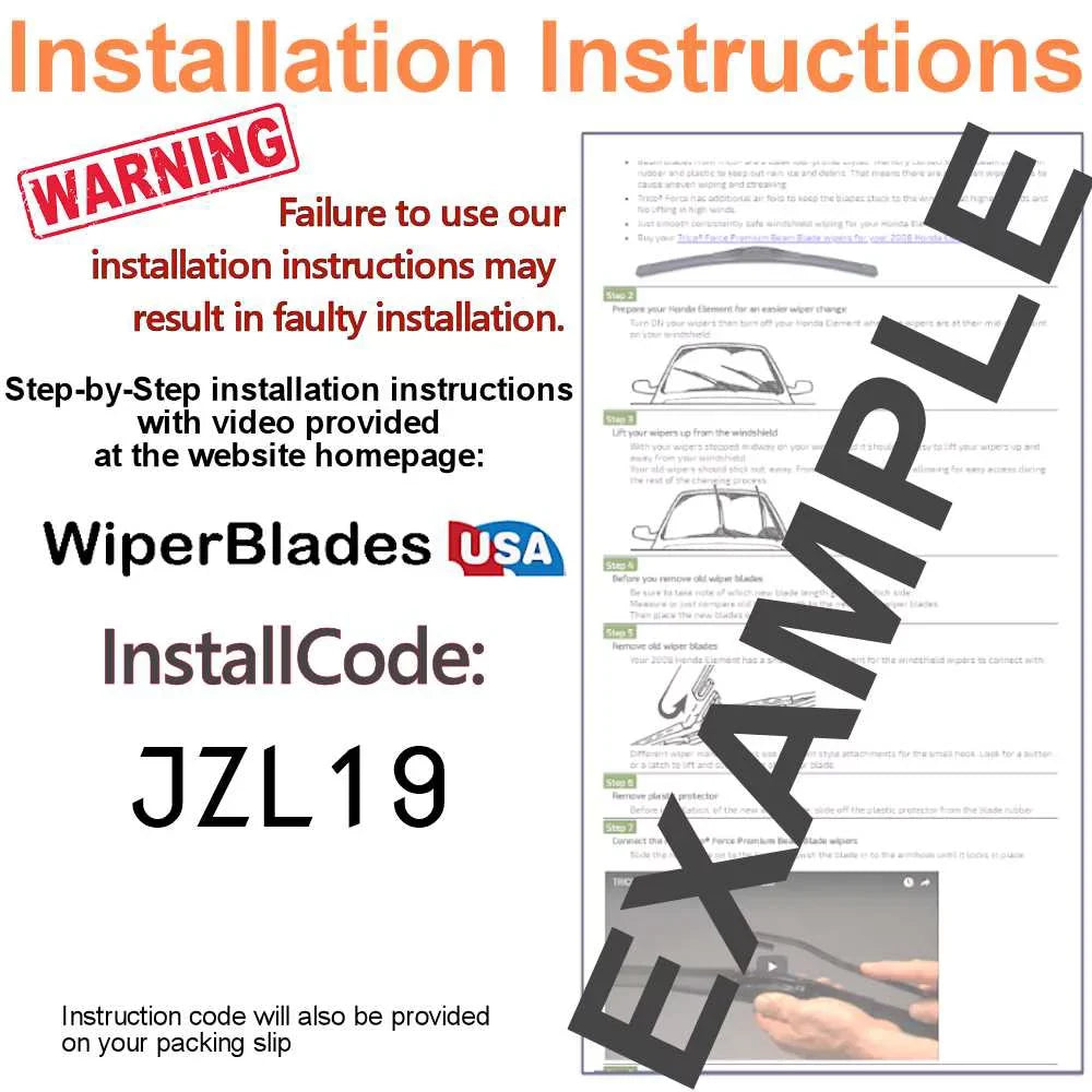 2019 Wipers Blade (Set Beam Wiper XT4 w/Rear Cadillac 3) of