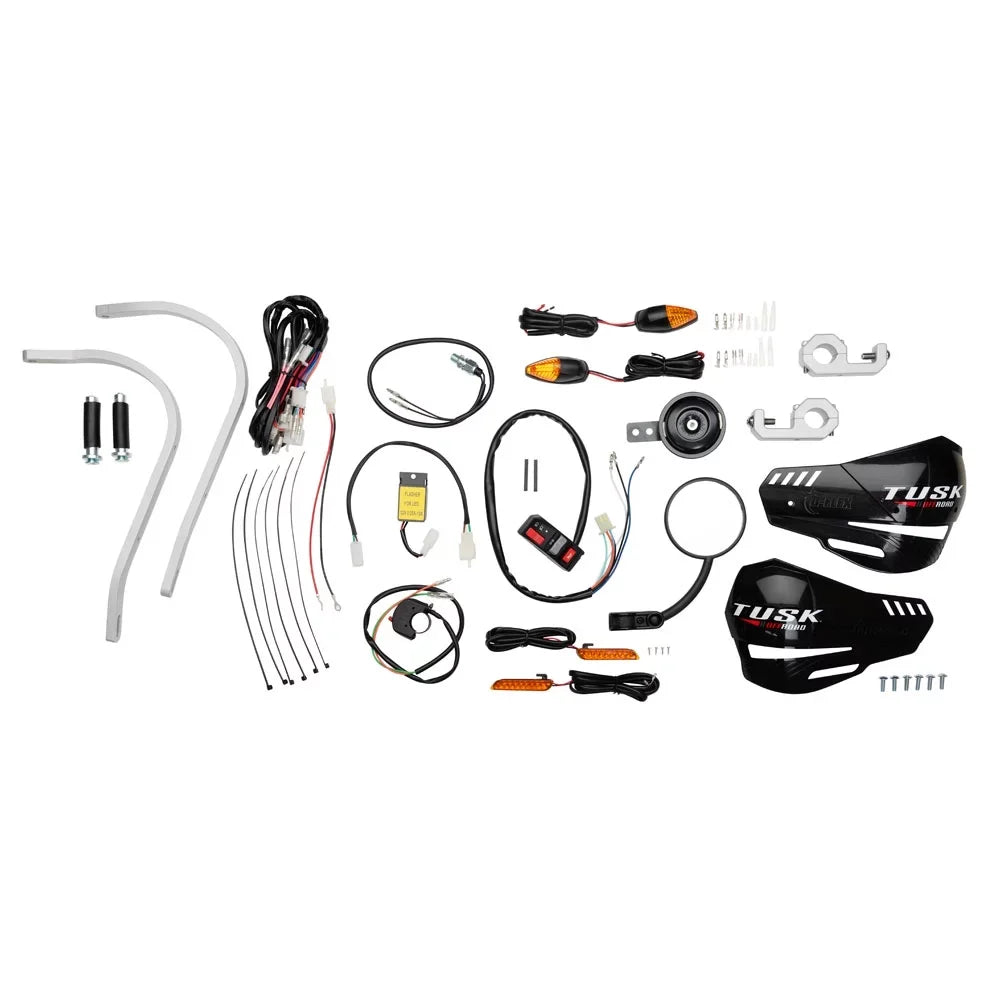 '- Tusk with - Taillight without XC-W Fits: Enduro KTM Handguard Turn 2014 Kit Motorcycle 2016 Signals Lighting 200