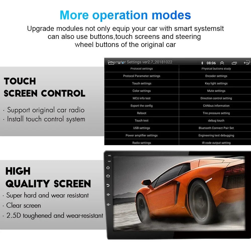 Android WiFi, Navi Display Stereo GPS - 10.1" Jeep - Compass Car MP5 Reverse Kydely Camera Bluetooth, Player Patriot 11,