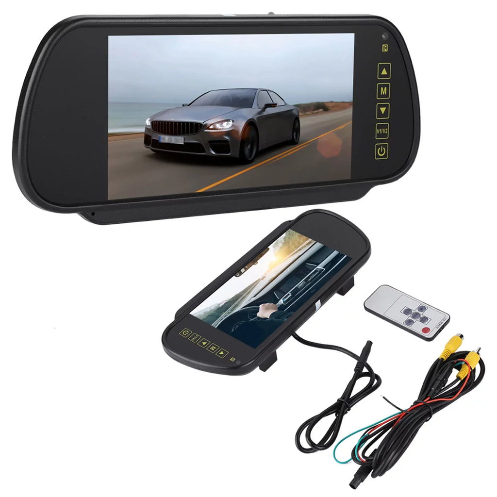 Rearview Monitor Auto Bracket 7inch Mirror View LCD Car Dimming Mirror- With Rearview Camera Car Lsaardth Rear