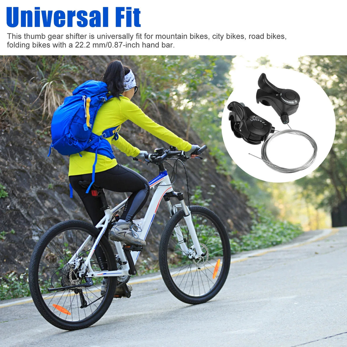 2Pcs Speed Shifter Mountain 3 Levers Shift x7 Bikes Set Brake Bicycle Gear Thumb