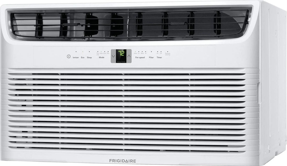 14000 Volts, sq. Remote, Wall Cooling ft. Conditioner FHTC142WA2 White 230/208 Frigidaire BTU, Air 700