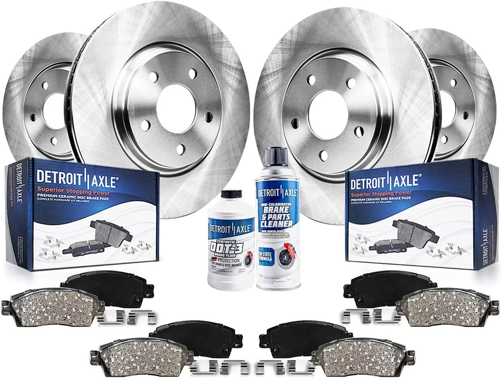 Lugs 2012 for Rear Brakes Replacement Rogue 2010 Ceramic Kit 5 2011 2013 Brake Brake 2008 Axle 2009 Front Rotors Detroit 08-13 Disc Pads - Nissan and