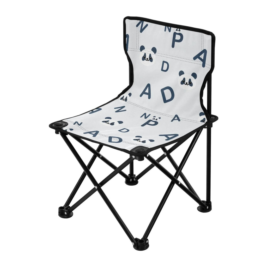 Lawn Fishing Bag Small Chair Pandas Alphabet Portable for Outdoor Carry Folding Cartoon Chair Chair and Kids Chair Camping with Beach