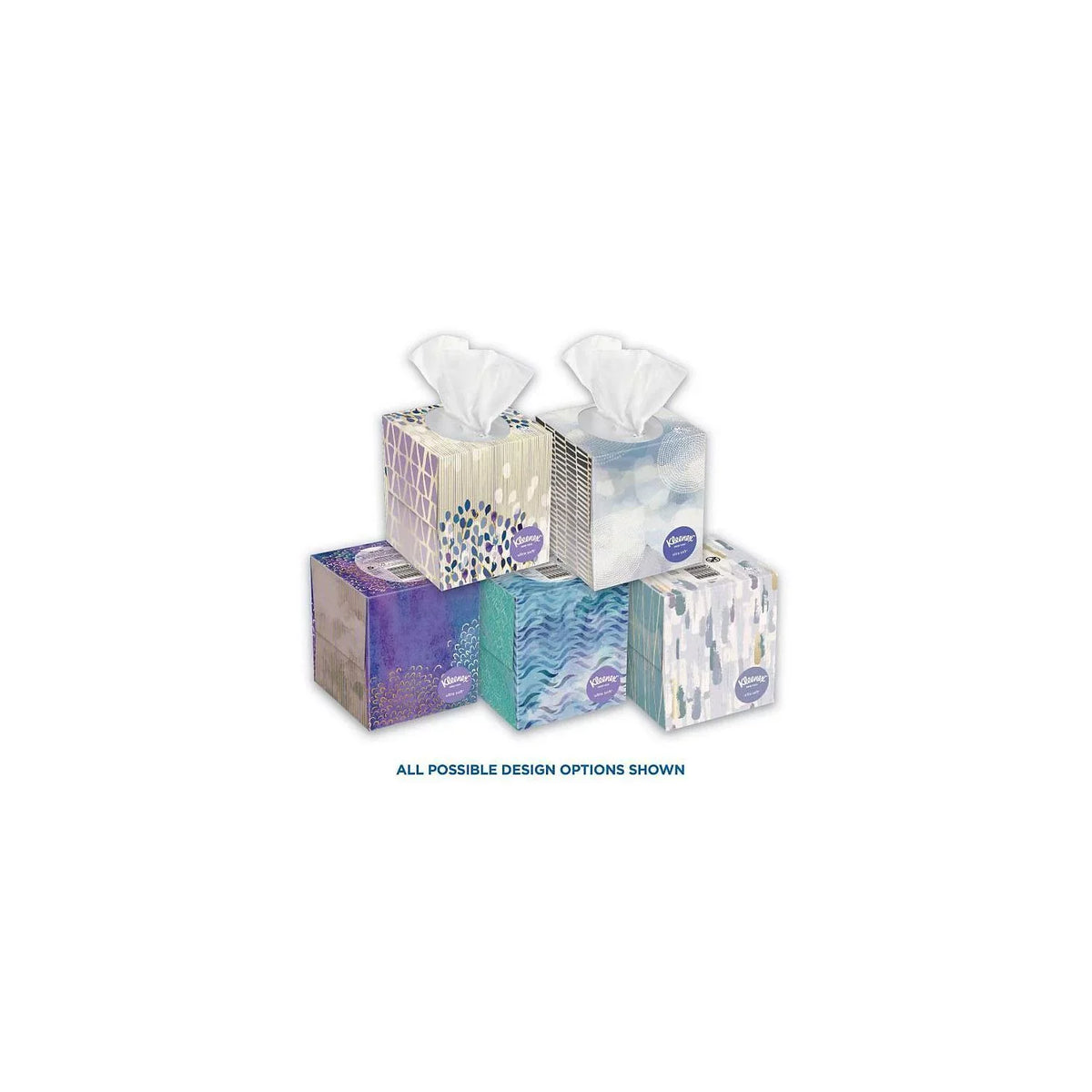 65 Ultra Pack, Tissues - Boxes Soft Cube (12 Kleenex Facial tissues)