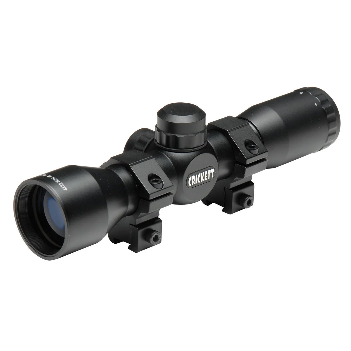 100 CRICKETT SCOPE 1" MIL-DOT FOV MATTE @ 4X FT KSA TUBE OBJ 32MM 32 BLACK YDS
