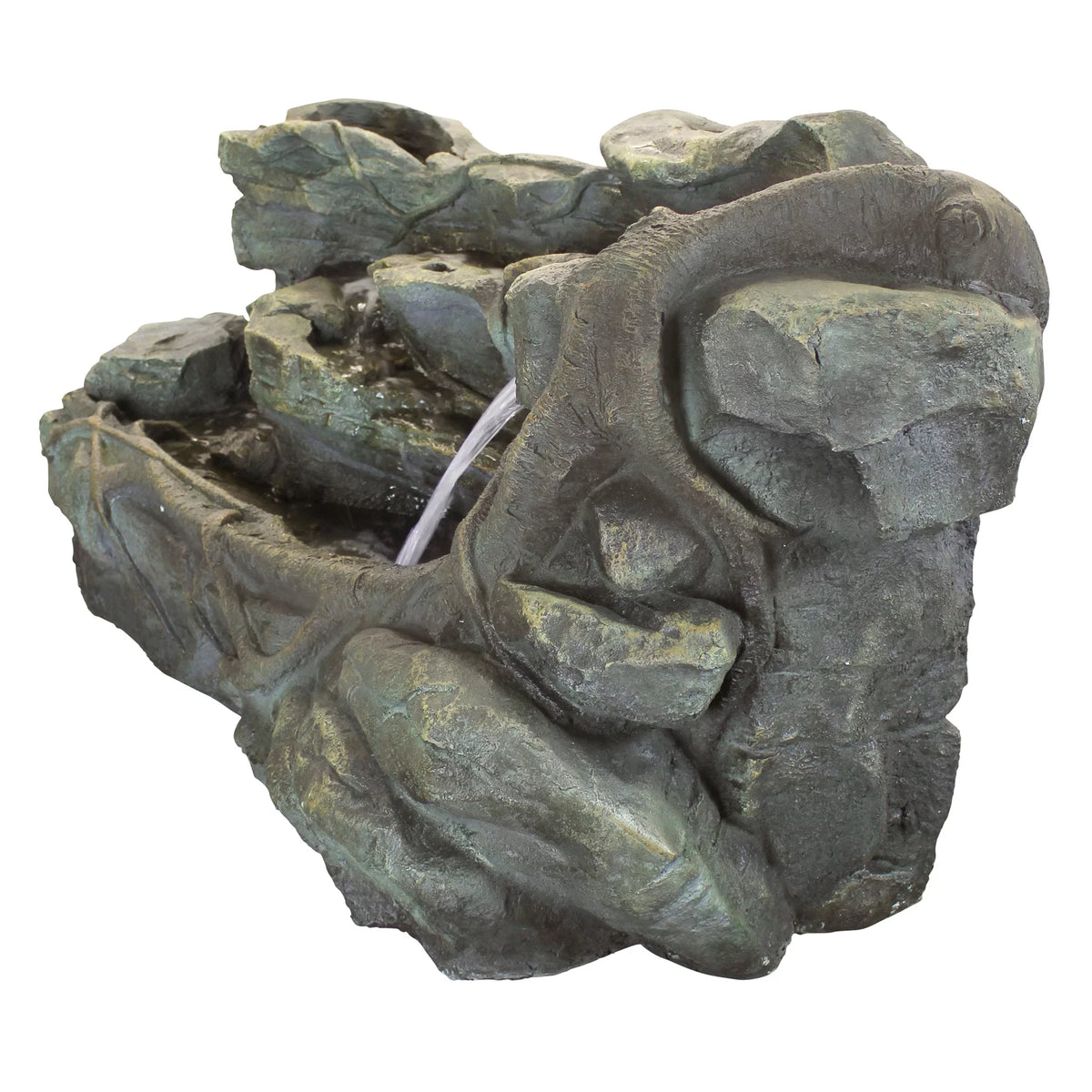 Cascading Staggered Garden Canyon Toscano Design Rock Fountain