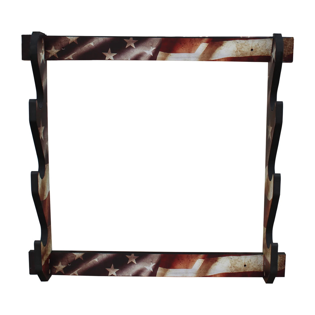 Easy Creek Creations Finish Assembly Wall Americana Rack - Rifle/Shotgun Storage Convenient 3 Display Rush Indoor