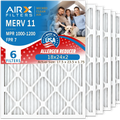 CLEAN FPR Filter MERV FILTERS & AIR. Electrostatic Made 11 USA Air 6 WICKED MPR Filters Filter Pleated Furnace 18x24x2 Pack 7 MPR Conditioner Premium to 1200 18x24x2 by HVAC Air 1000, Comparable AIRX