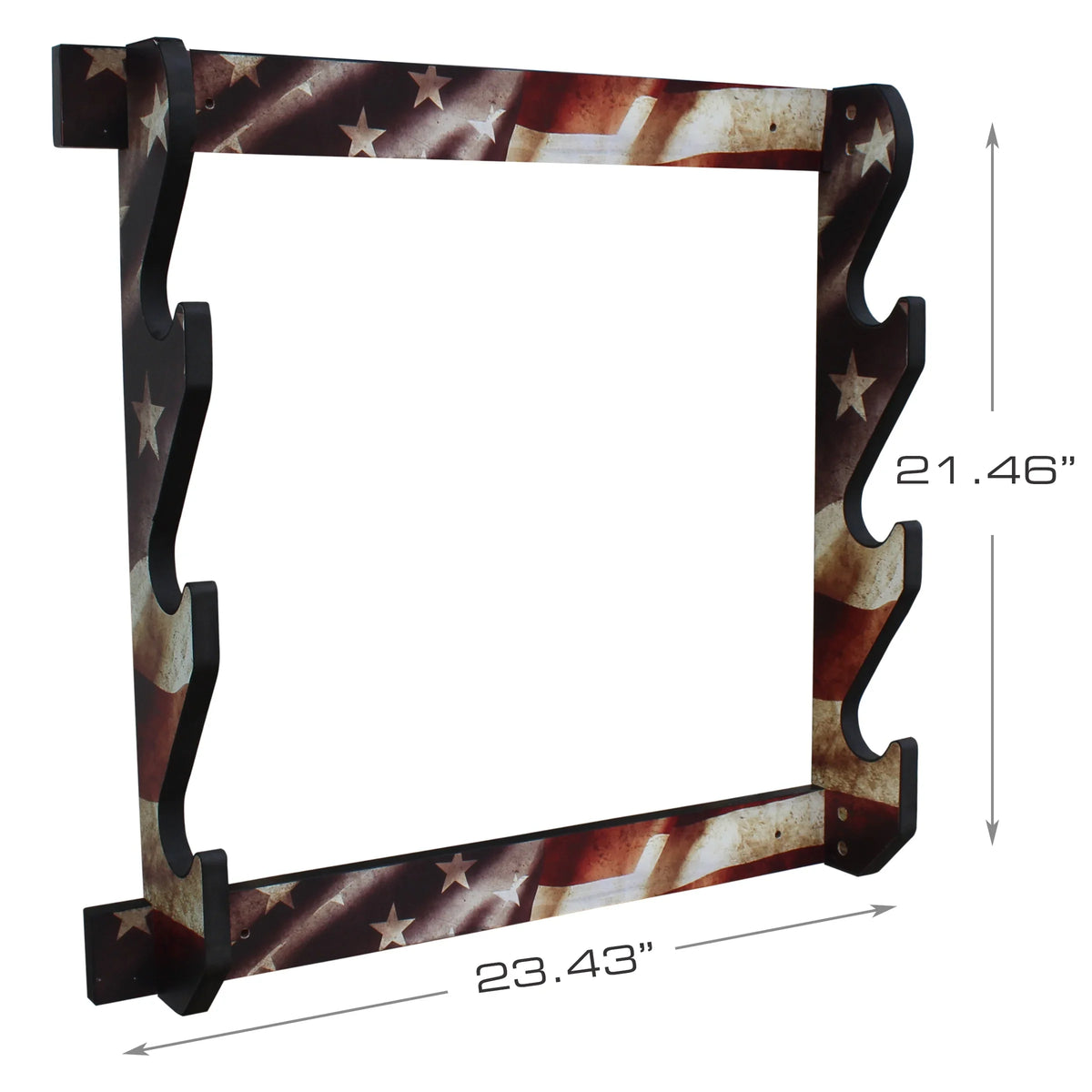 Easy Creek Creations Finish Assembly Wall Americana Rack - Rifle/Shotgun Storage Convenient 3 Display Rush Indoor
