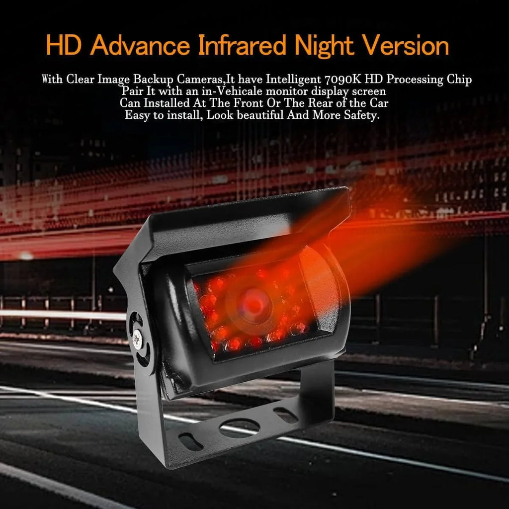 Night for IR 18 Waterproof View Camera Car Rear Backup Reverse Parking IP68 Backup Bus Vision, Truck Camera with