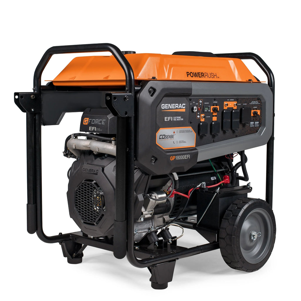 with Generac 8917 Start Electric - Portable Watt 50ST GP18000E COSense Powered Gas 18000 Generator