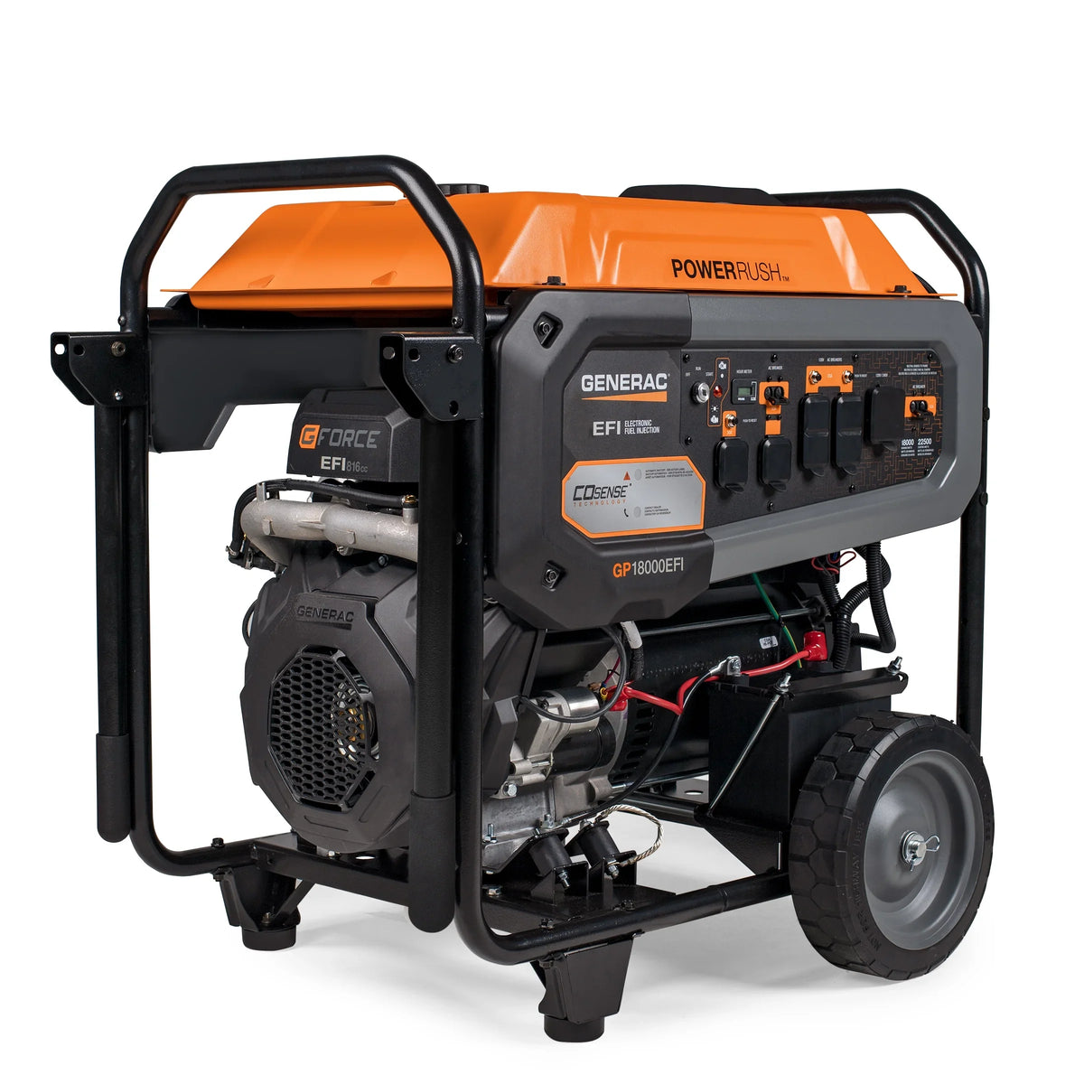 with Generac 8917 Start Electric - Portable Watt 50ST GP18000E COSense Powered Gas 18000 Generator
