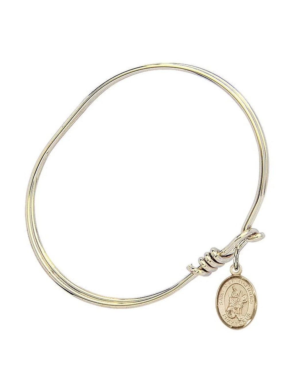 Eye St. Tours Gold-Filled Hook Bangle in 3/4 Martin Bracelet w/ of 5 Oval inch
