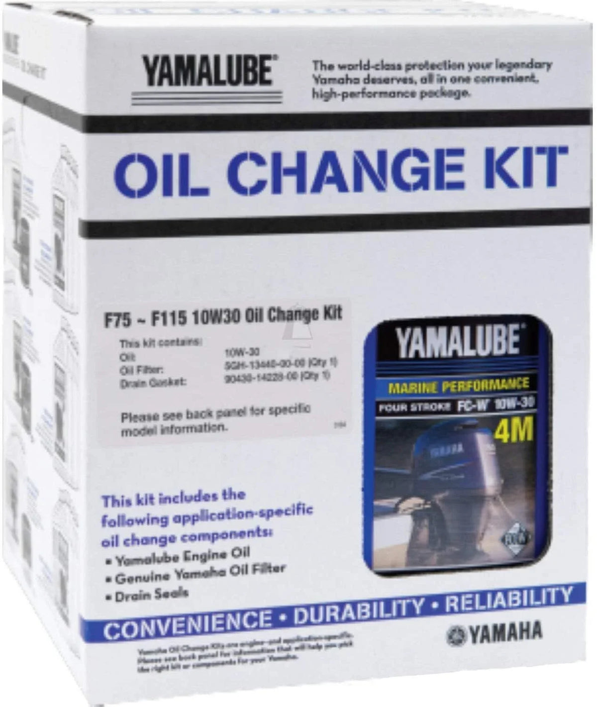 F115 Motor; Change Outboard - Oil 10W-30 F75 Yamaha (Pack Kit, Of LUBMRNMDKT11 LUB-MRNMD-KT-11 4)