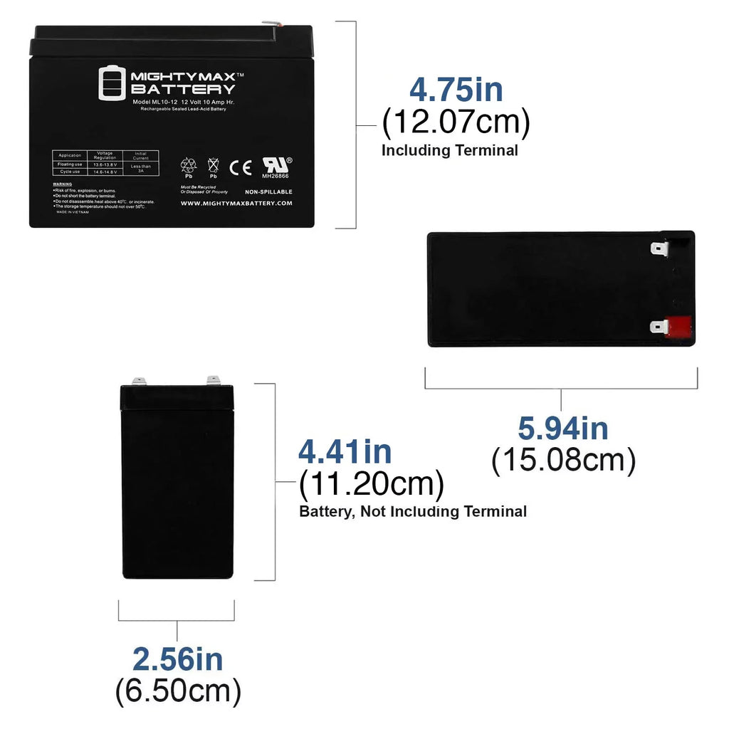12V Model for 10AH Battery ES400 LIFAN #