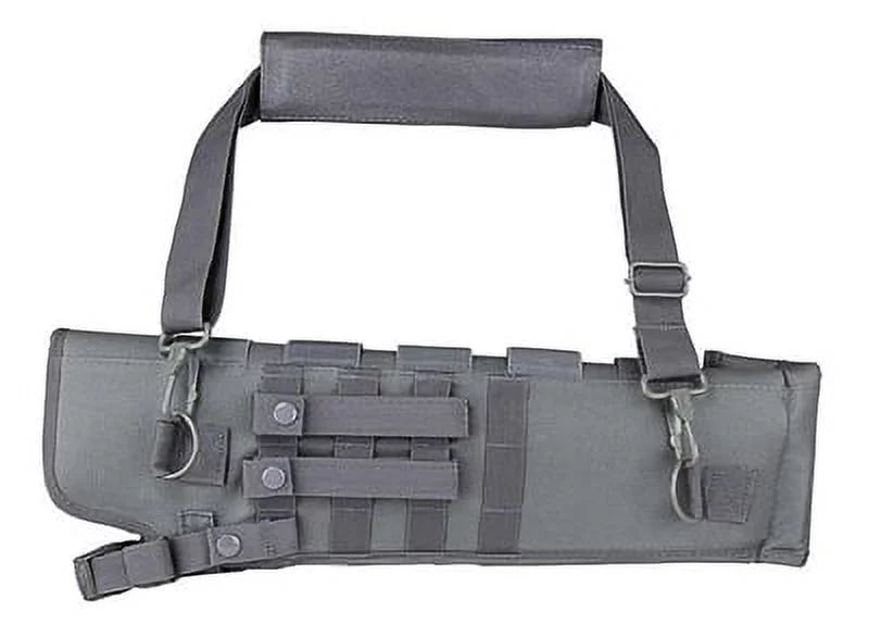 Tactical Short Military Padded Soft Hunting Crossbody Black Gray. Barrel Bag molle ATV Trinity Truck Scabbard Motorcycle inches 25