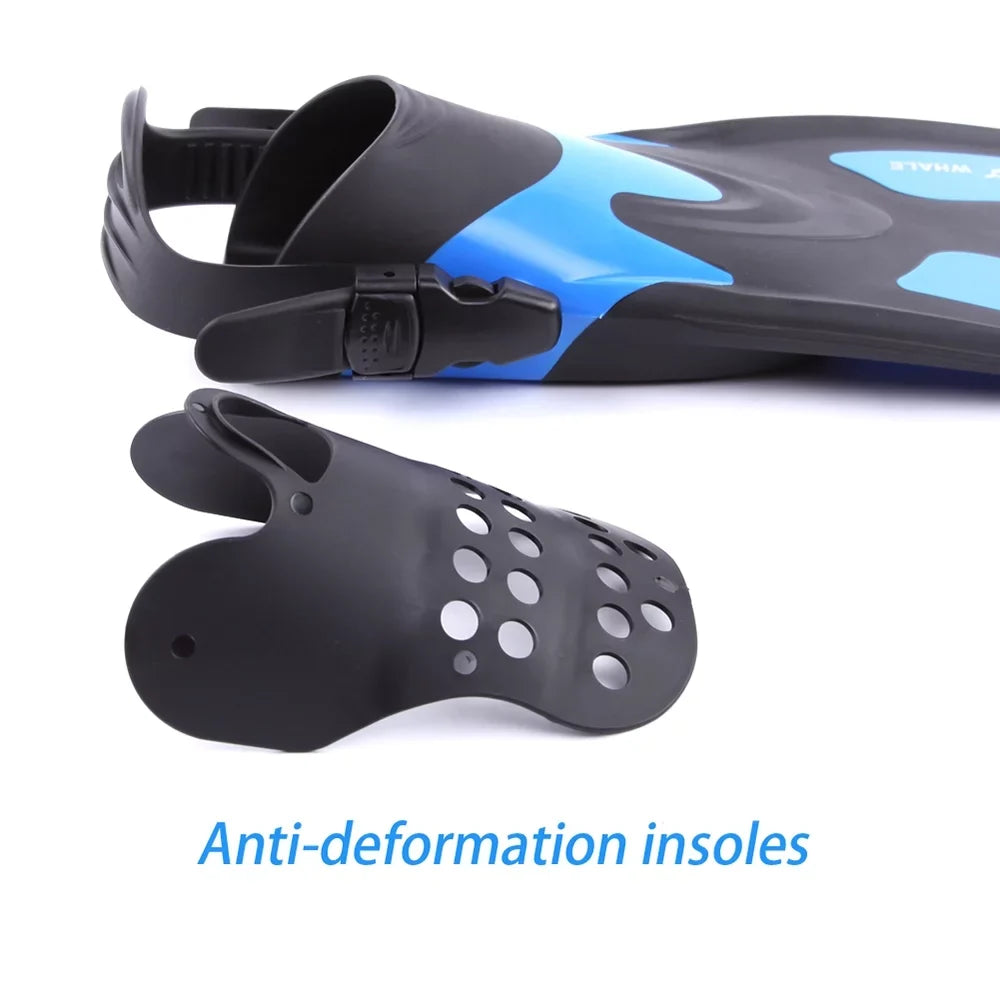 Heel for Water Adjustable Fins Swim Perfect and Snorkeling WHALE