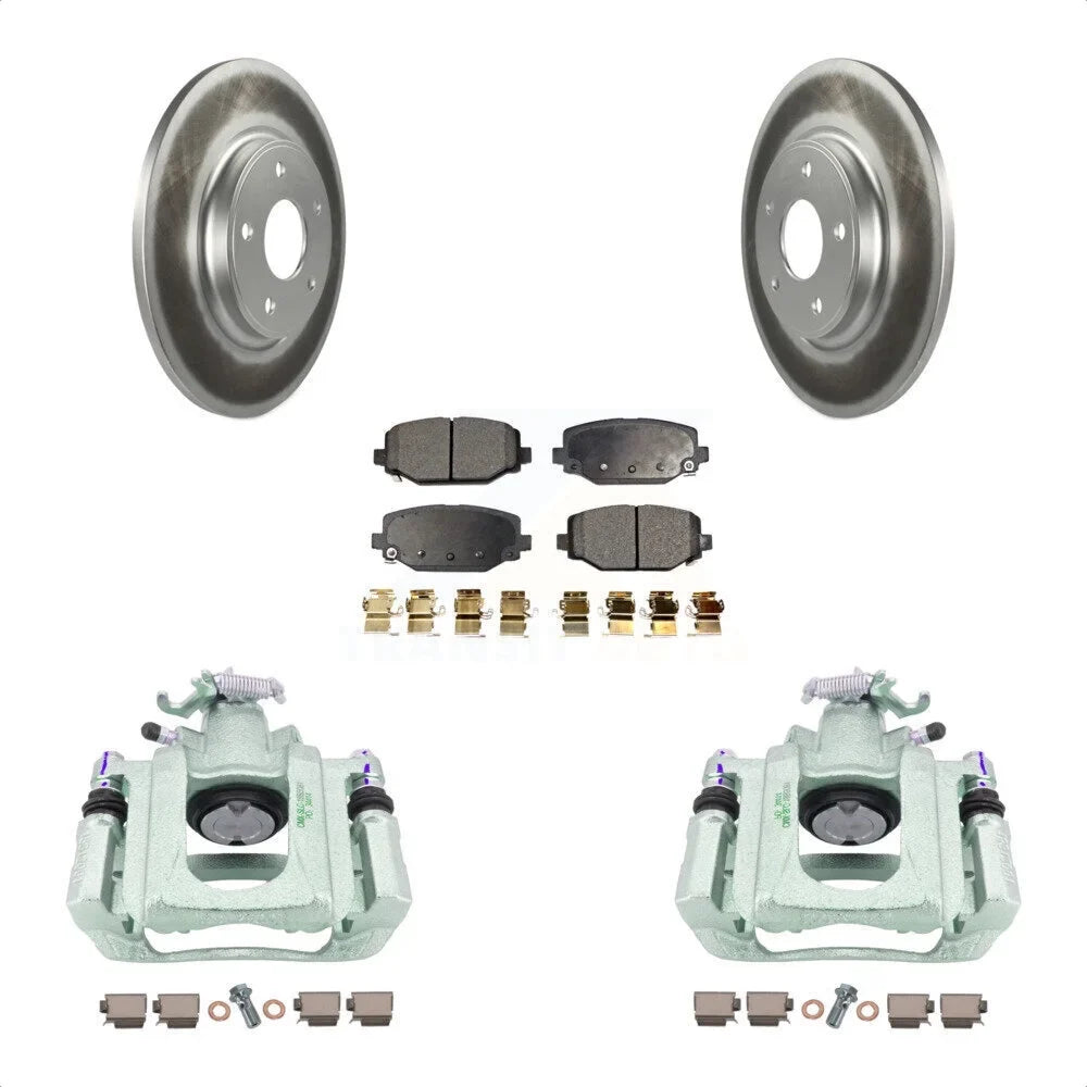 Front 2012 Rotors KCG-100133P Pads Caliper Ram Rear Brake C/V Auto Disc With Kit Semi-Metallic Coated Transit Piston For Dual And
