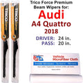 2018 (Set Wipers Performance of 2) Quattro A4 Beam Audi
